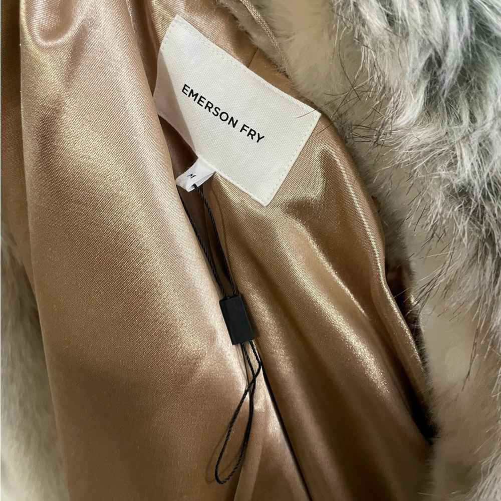 EMERSON FRY TUCKERNUCK Edie Faux Fur Coat New Without Tags - Picture 11 of 16